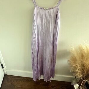 COPY - Crushed Relaxed Slip Dress - Sweat Pea (lilac)